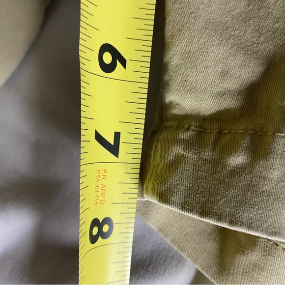 Volcom Stone Chino Shorts Khaki Brown Men's Size 34 Waist 10” Inseam Stretch Zip - Picture 8 of 9